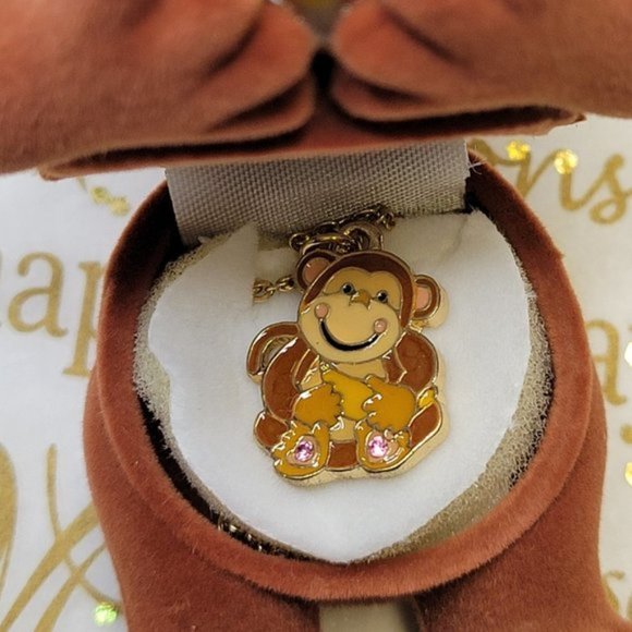 Monkey Pendant Necklace in Monkey Keepsake Box - Picture 5 of 8